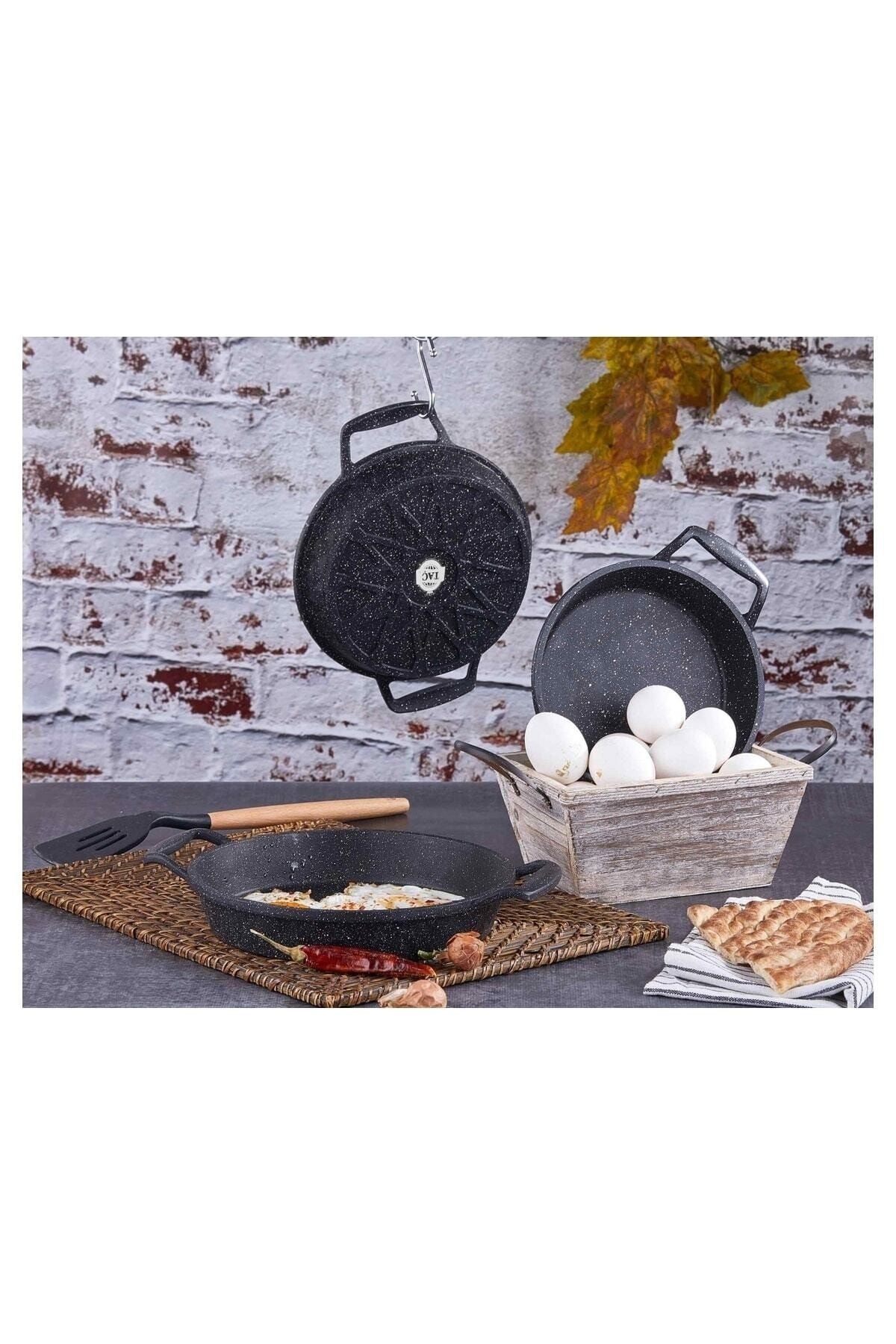 Viva 3 Parça Döküm Sahan Set Siyah Taç