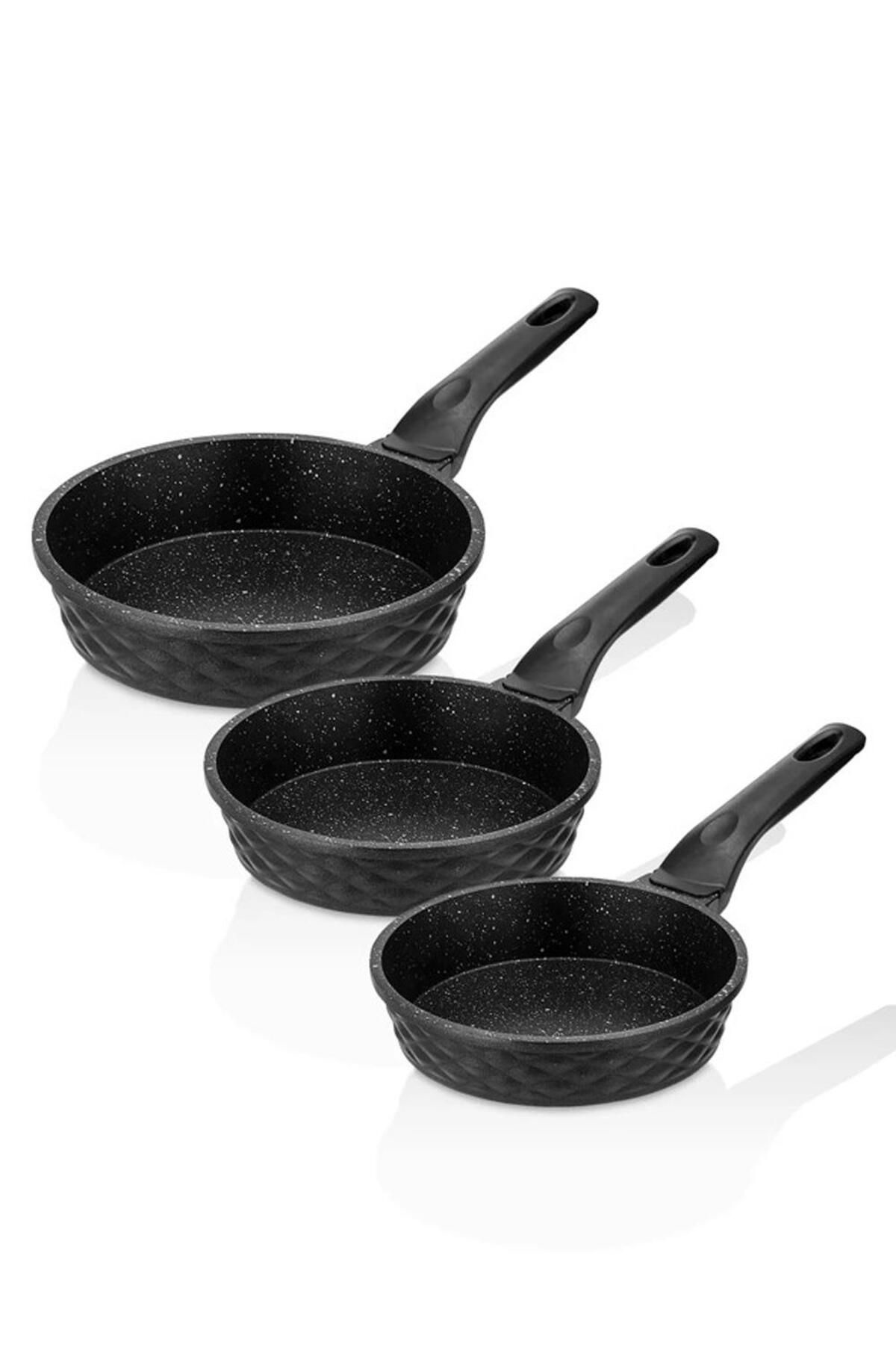 Viva Döküm 3'lü Tava Set Siyah Tac-3672