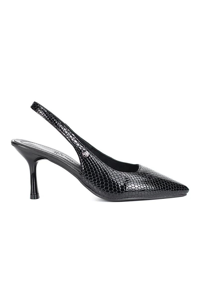 Vivienne Kadın Topuklu Ayakkabı – Orta Topuk, Yılan Baskı, İnce Topuk, Slingback Fiyatı, Yorumları ve Özellikleri