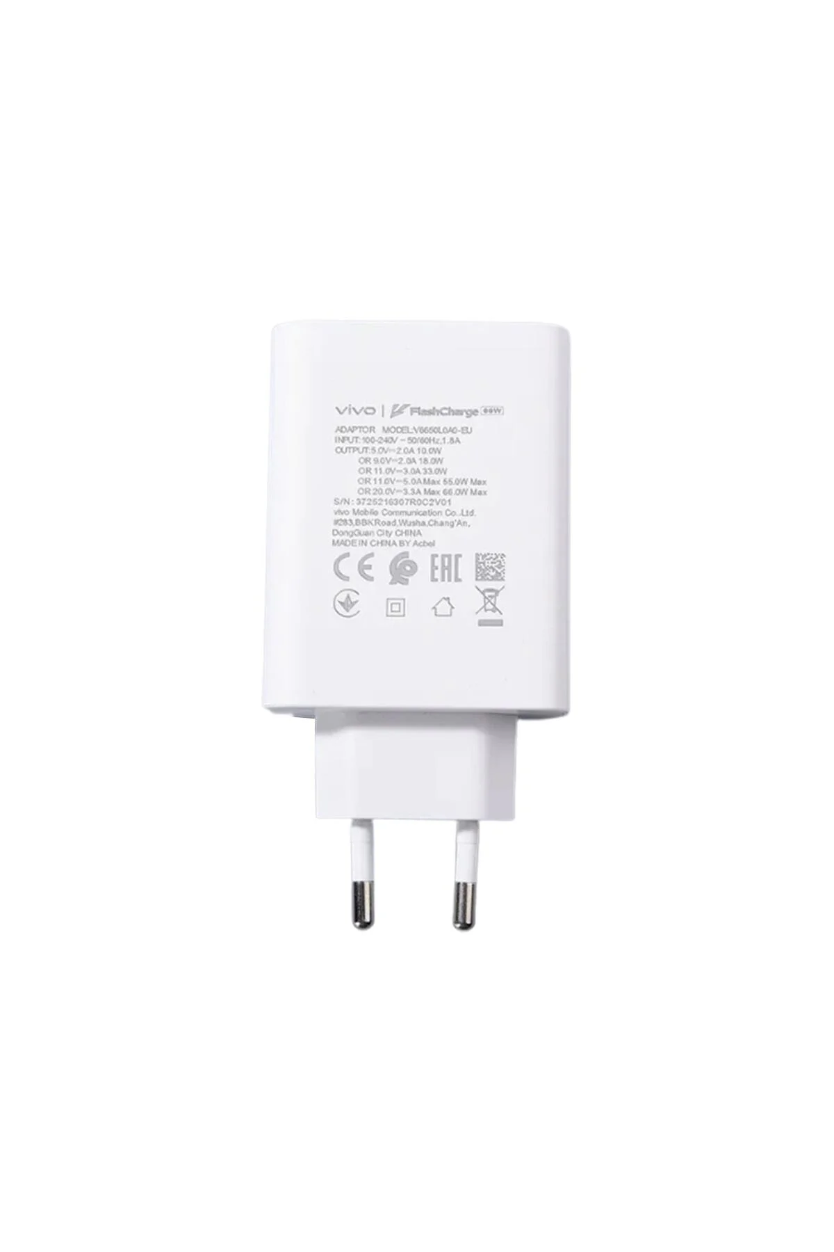 Vivo Flashcharge 66w Hızlı Şarj Cihazı Seti