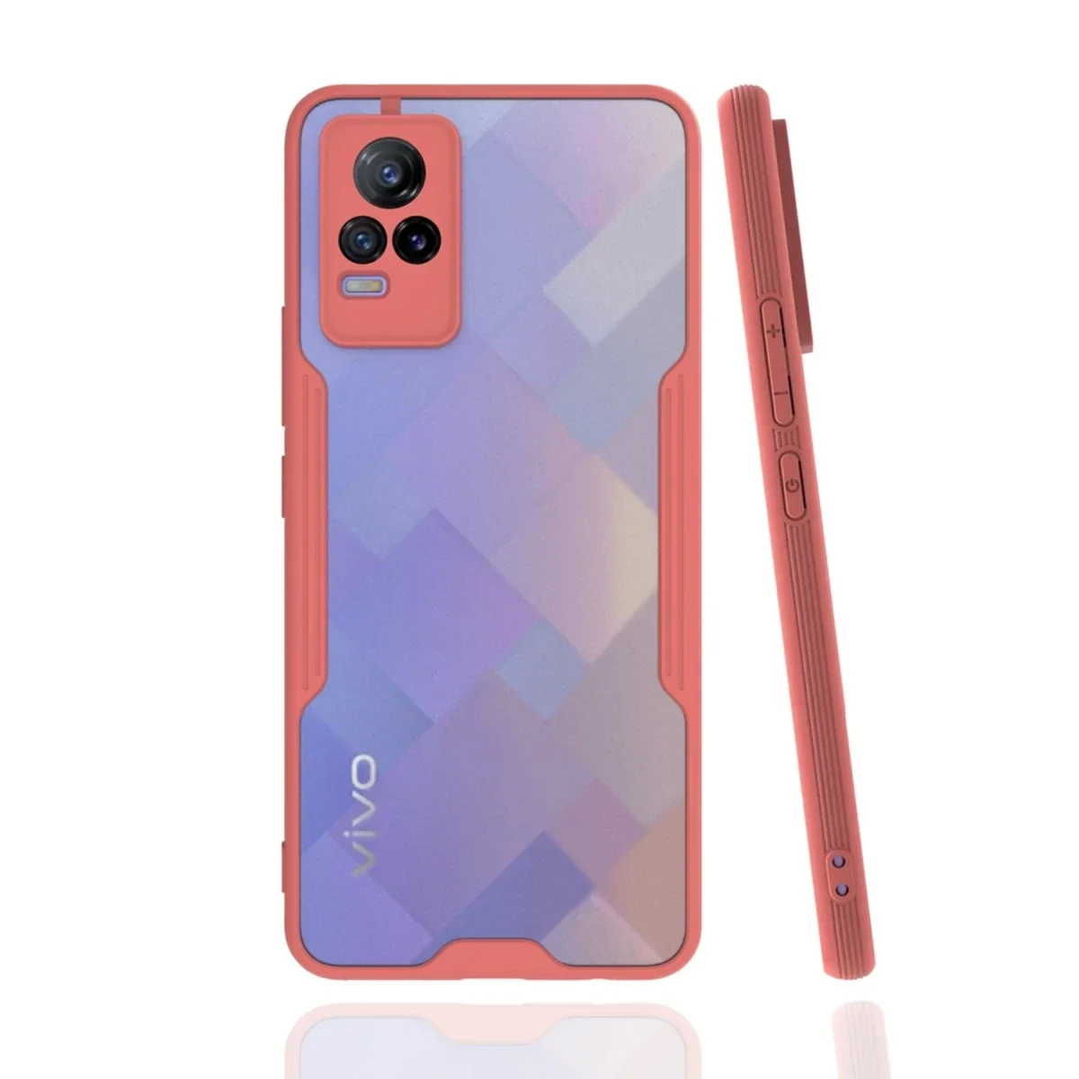 Vivo V21e Kılıf Platin Silikon - Pembe Fiyatı, Yorumları ve Özellikleri