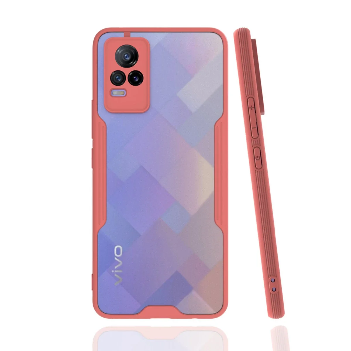 Vivo V21e Kılıf Platin Silikon - Pembe Fiyatı, Yorumları ve Özellikleri