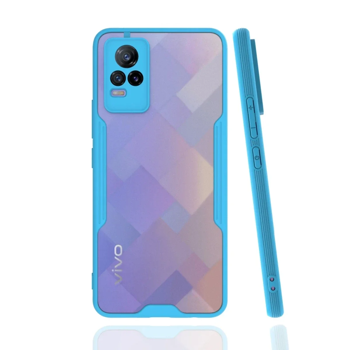 Vivo V21e Kılıf Platin Silikon - Mavi Fiyatı, Yorumları ve Özellikleri