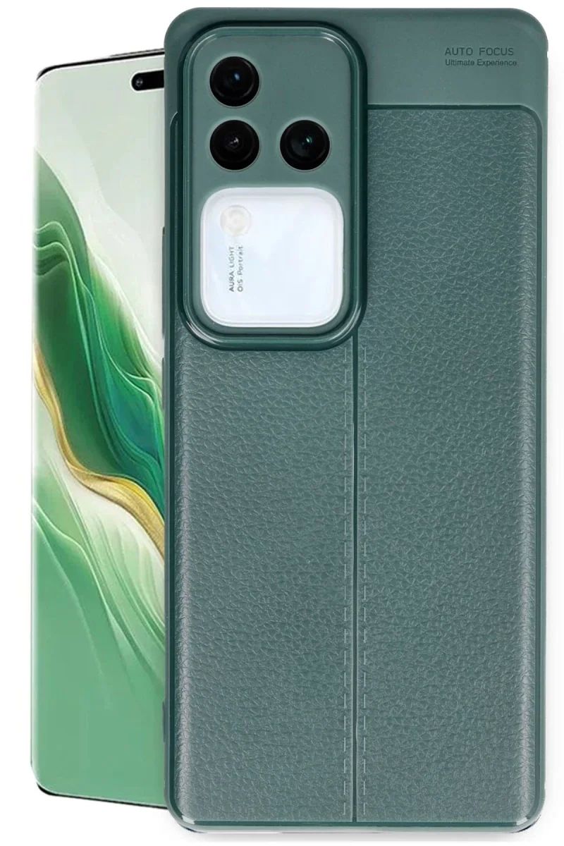 Vivo V30 5G Kılıf Auto Focus Kapak - Koyu Yeşil Vivo V30 5G Kılıf Auto Focus Kapak - Koyu Yeşil