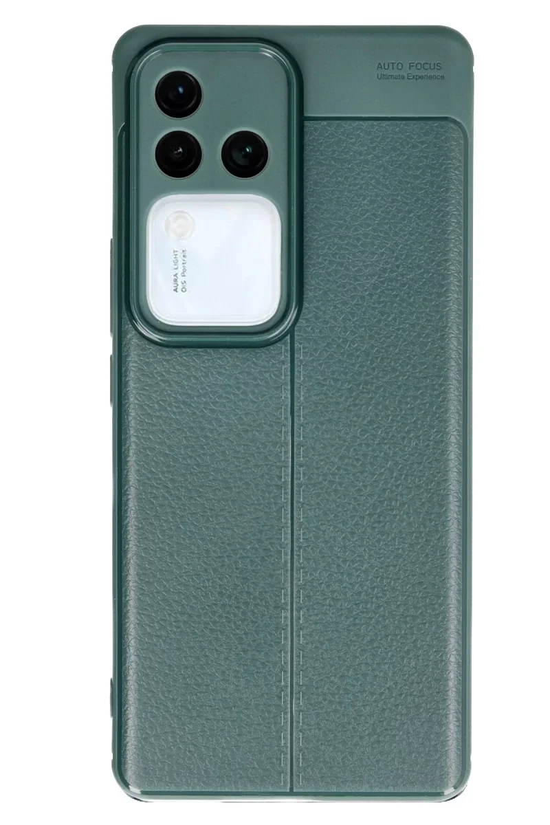 Vivo V30 5G Kılıf Auto Focus Kapak - Koyu Yeşil Vivo V30 5G Kılıf Auto Focus Kapak - Koyu Yeşil