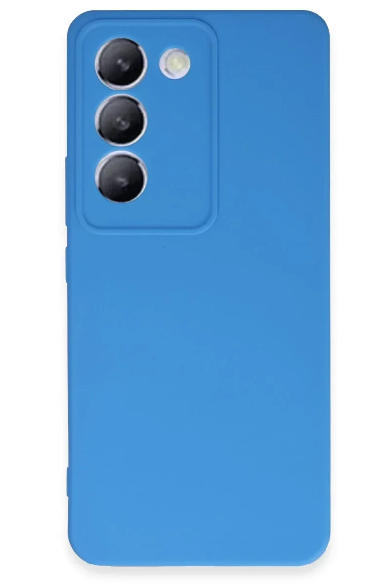 Vivo V30 Lite 4G Kılıf First Silikon - Mavi Vivo V30 Lite 4G Kılıf First Silikon - Mavi