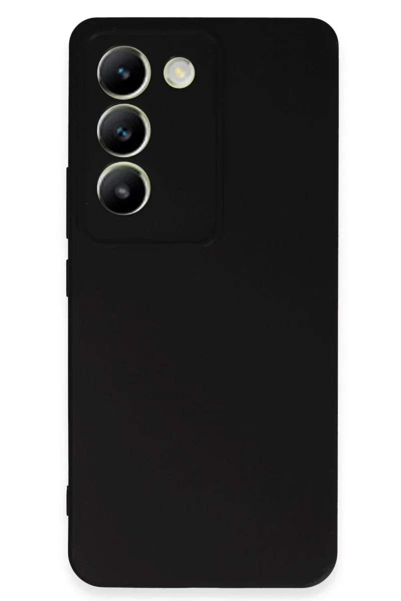 Vivo V30 Lite 4G Kılıf First Silikon - Siyah