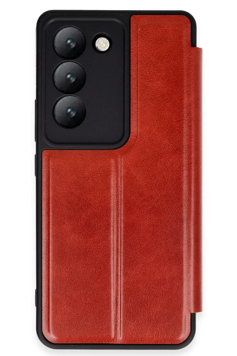 Vivo V30 Lite 4G Kılıf Flip Cover - Kırmızı Vivo V30 Lite 4G Kılıf Flip Cover - Kırmızı