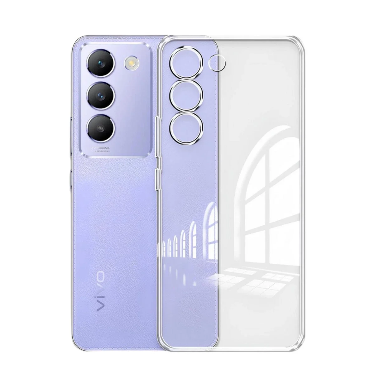 Vivo V30 Lite 4G Kılıf Lüx Şeffaf Silikon