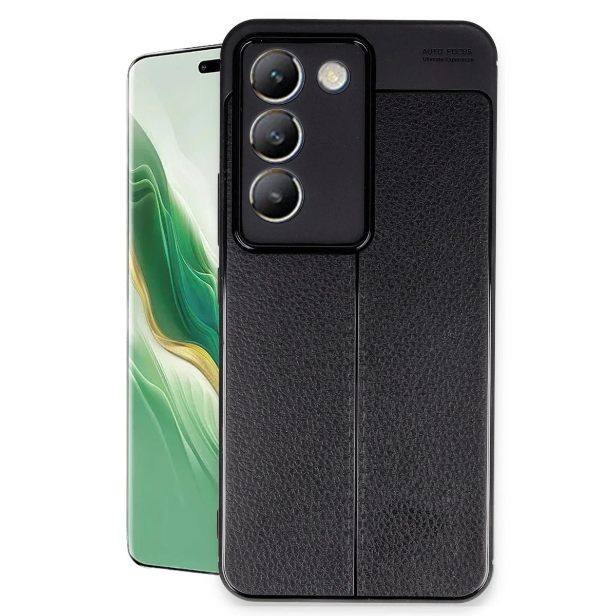 Vivo V30 Lite 4g Kılıf Auto Focus Kapak - Siyah Vivo V30 Lite 4g Kılıf Auto Focus Kapak - Siyah