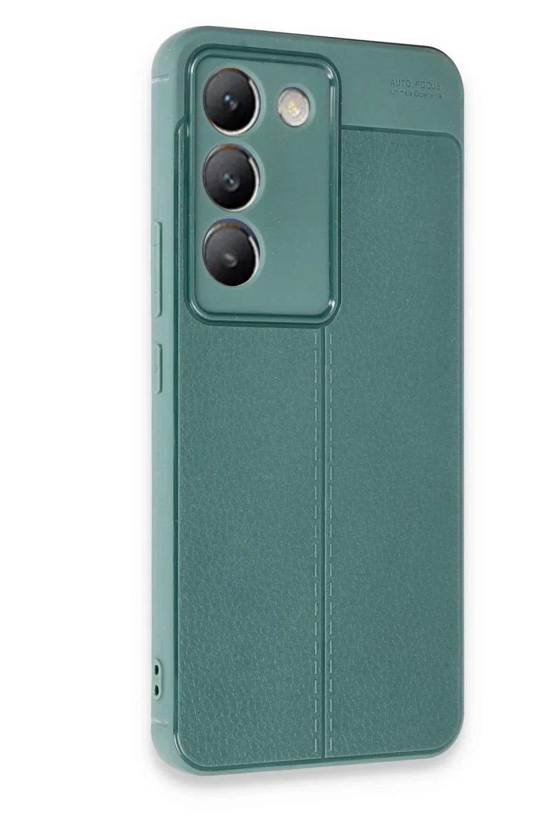 Vivo V30 Lite 4G Kılıf Auto Focus Kapak - Koyu Yeşil Vivo V30 Lite 4G Kılıf Auto Focus Kapak - Koyu Yeşil