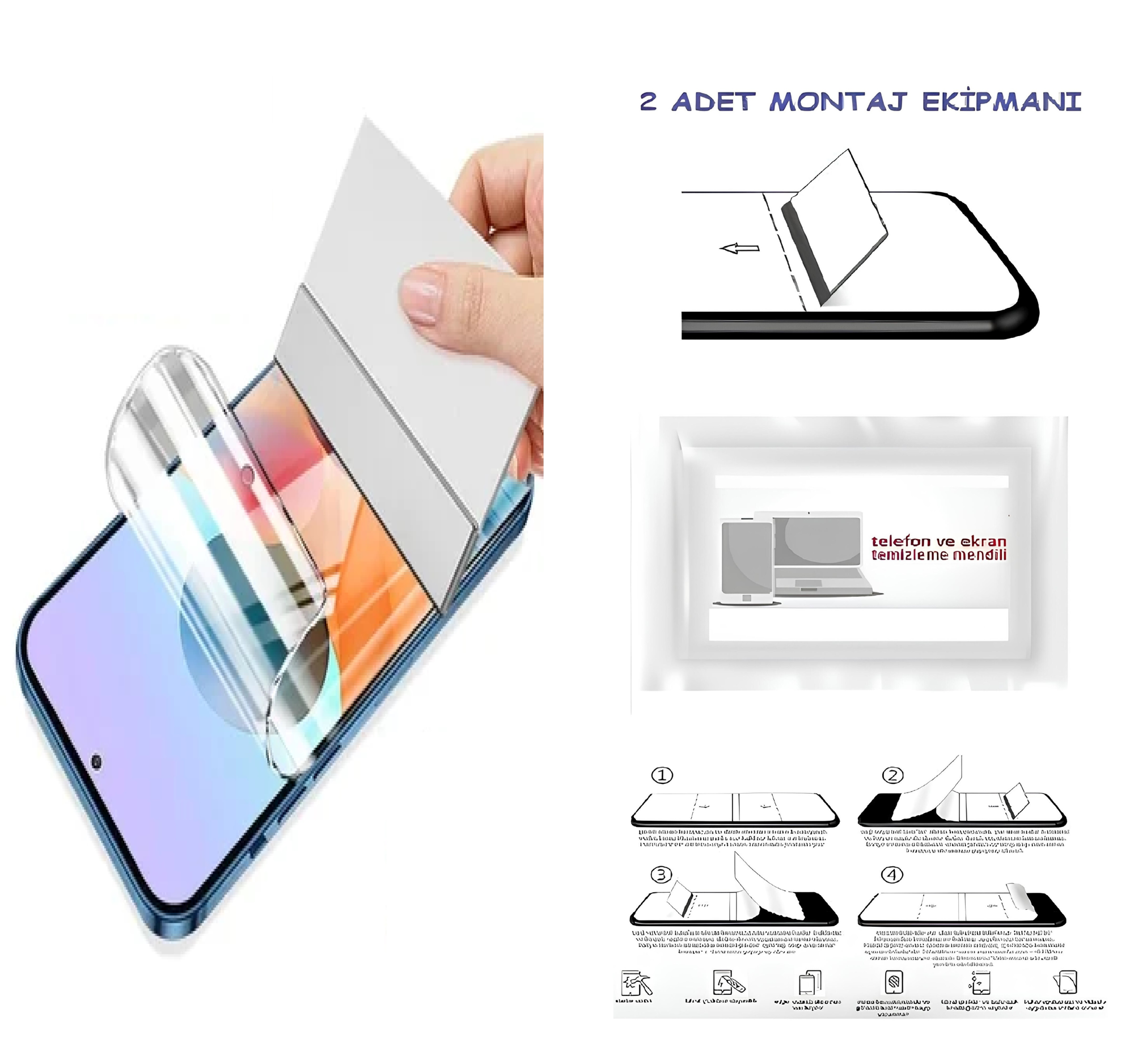 Vivo X60 PRO HAYALET Nano Ekran Koruyucu + FULL Arka Kaplama Ultr