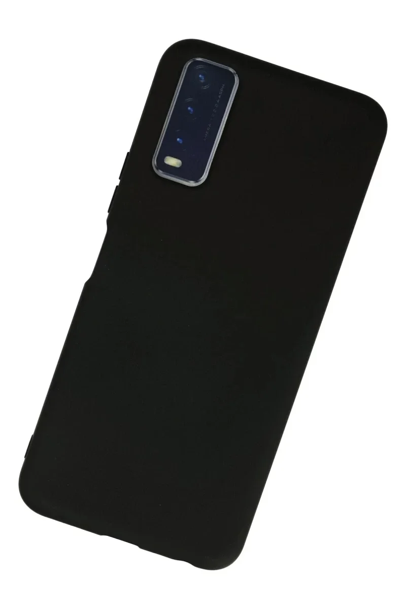 Vivo Y11S Kılıf Nano içi Kadife Silikon - Siyah Vivo Y11S Kılıf Nano içi Kadife Silikon - Siyah