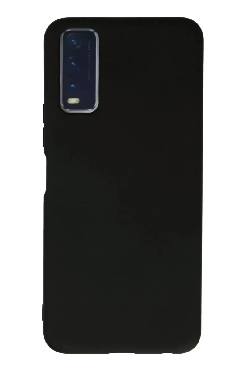 Vivo Y11S Kılıf Nano içi Kadife Silikon - Siyah Vivo Y11S Kılıf Nano içi Kadife Silikon - Siyah