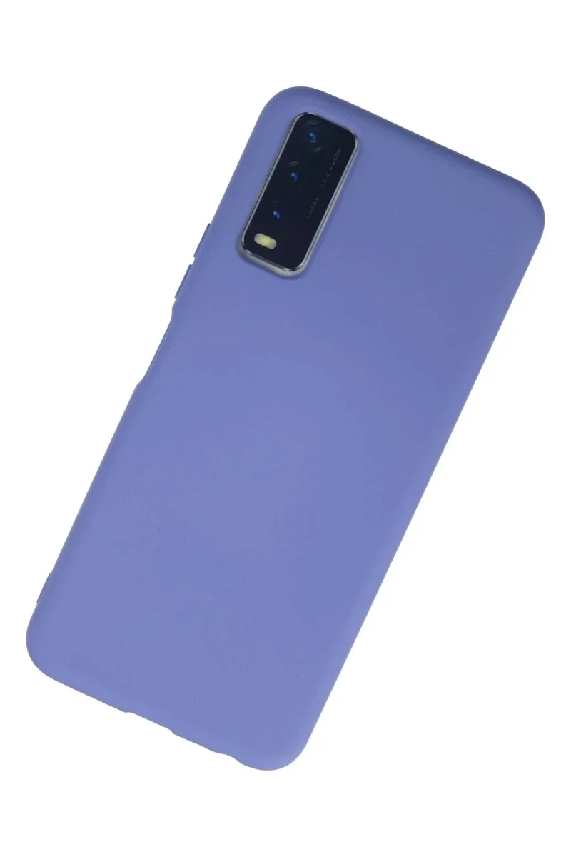 Vivo Y11S Kılıf Nano içi Kadife Silikon - Lila Vivo Y11S Kılıf Nano içi Kadife Silikon - Lila
