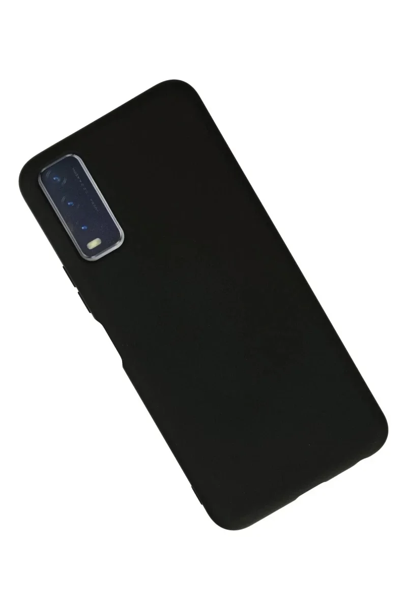 Vivo Y11S Kılıf Nano içi Kadife Silikon - Siyah Vivo Y11S Kılıf Nano içi Kadife Silikon - Siyah