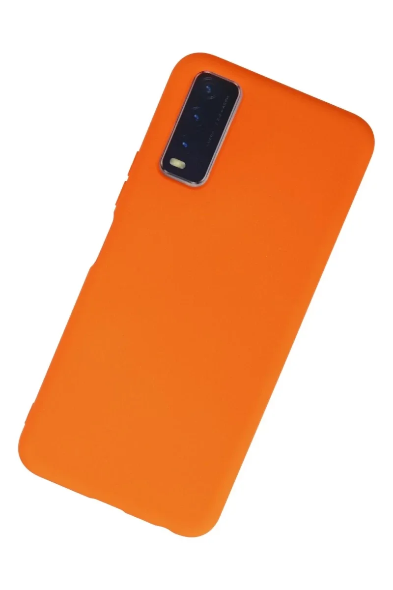 Vivo Y11S Kılıf Nano içi Kadife Silikon - Turuncu Fiyatı, Yorumları ve Özellikleri
