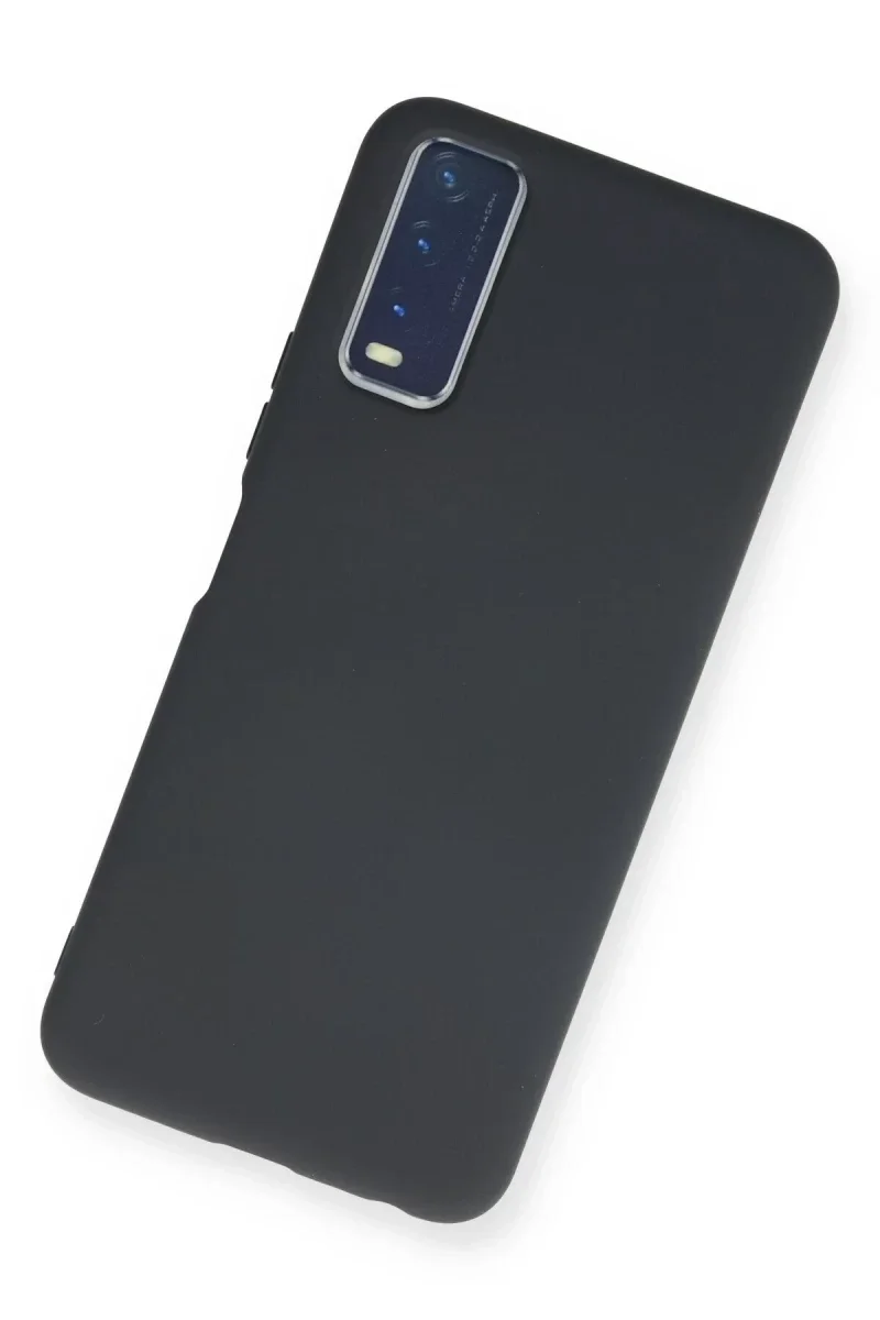Vivo Y11S Kılıf Nano içi Kadife Silikon - Lacivert