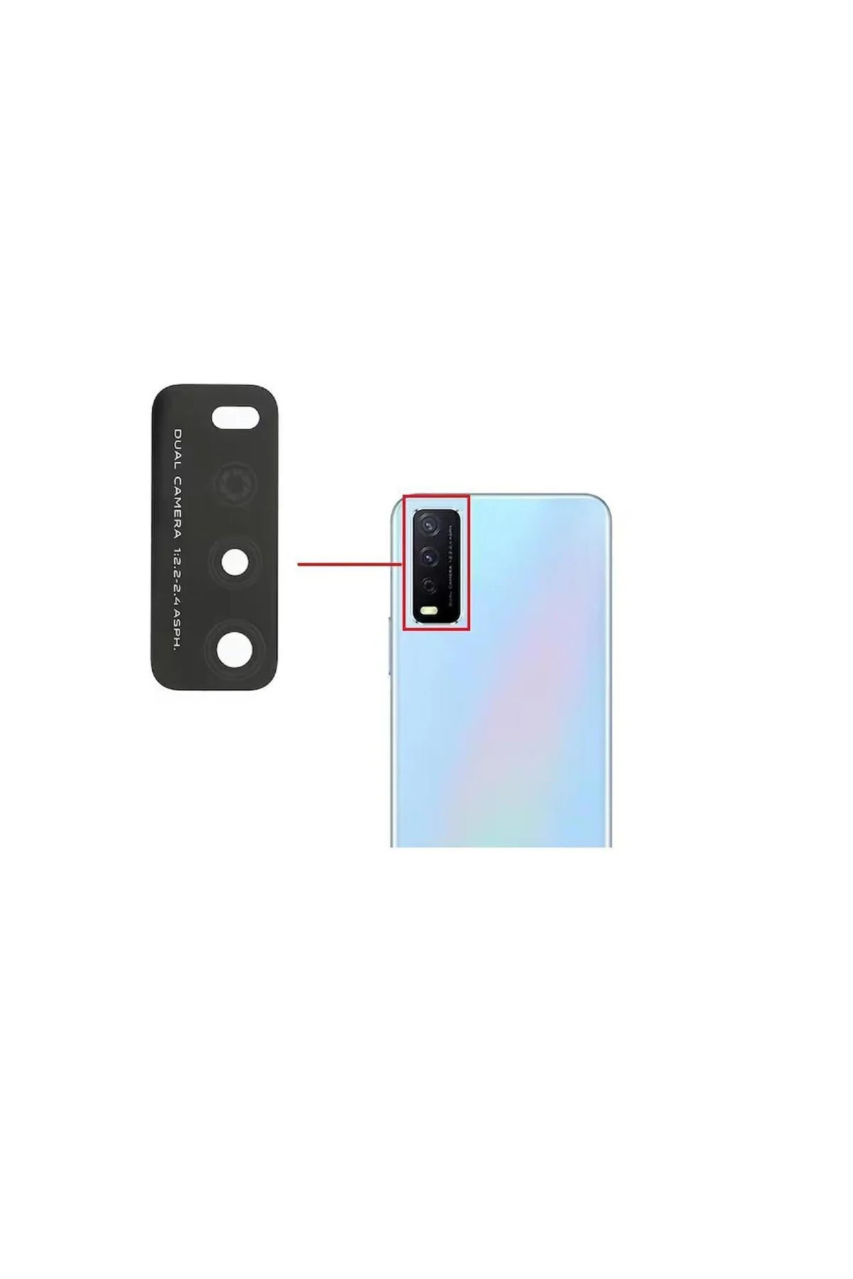 Vivo Y11s Uyumlu Kamera Camı