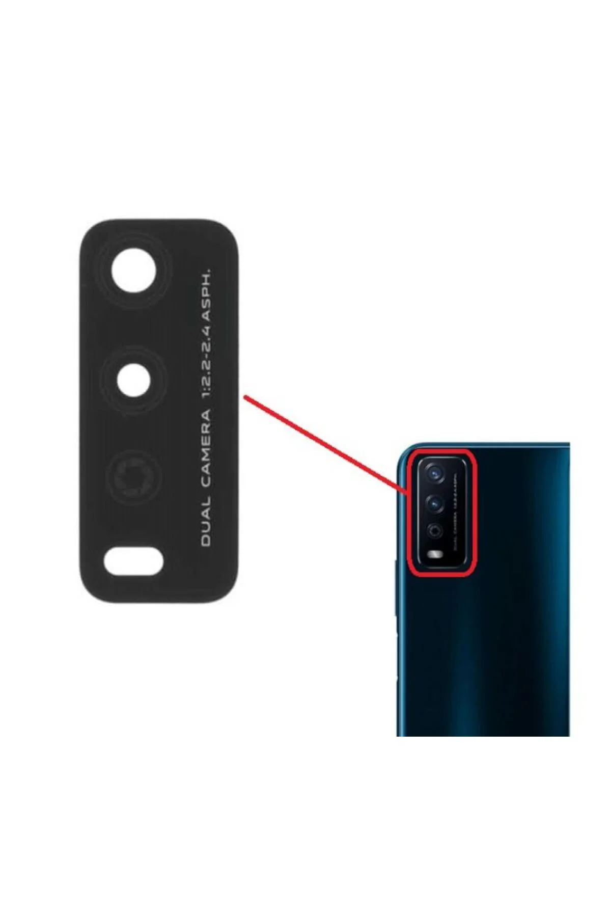 Vivo Y12s Uyumlu Kamera Camı