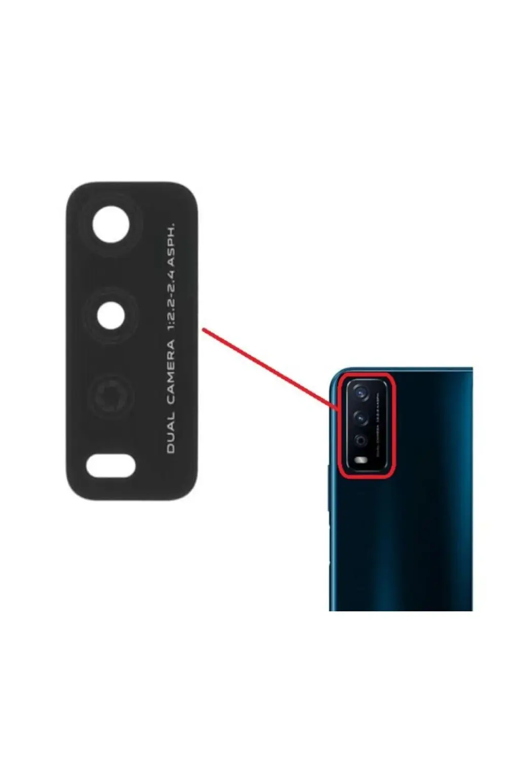 Vivo Y12s Uyumlu Kamera Camı