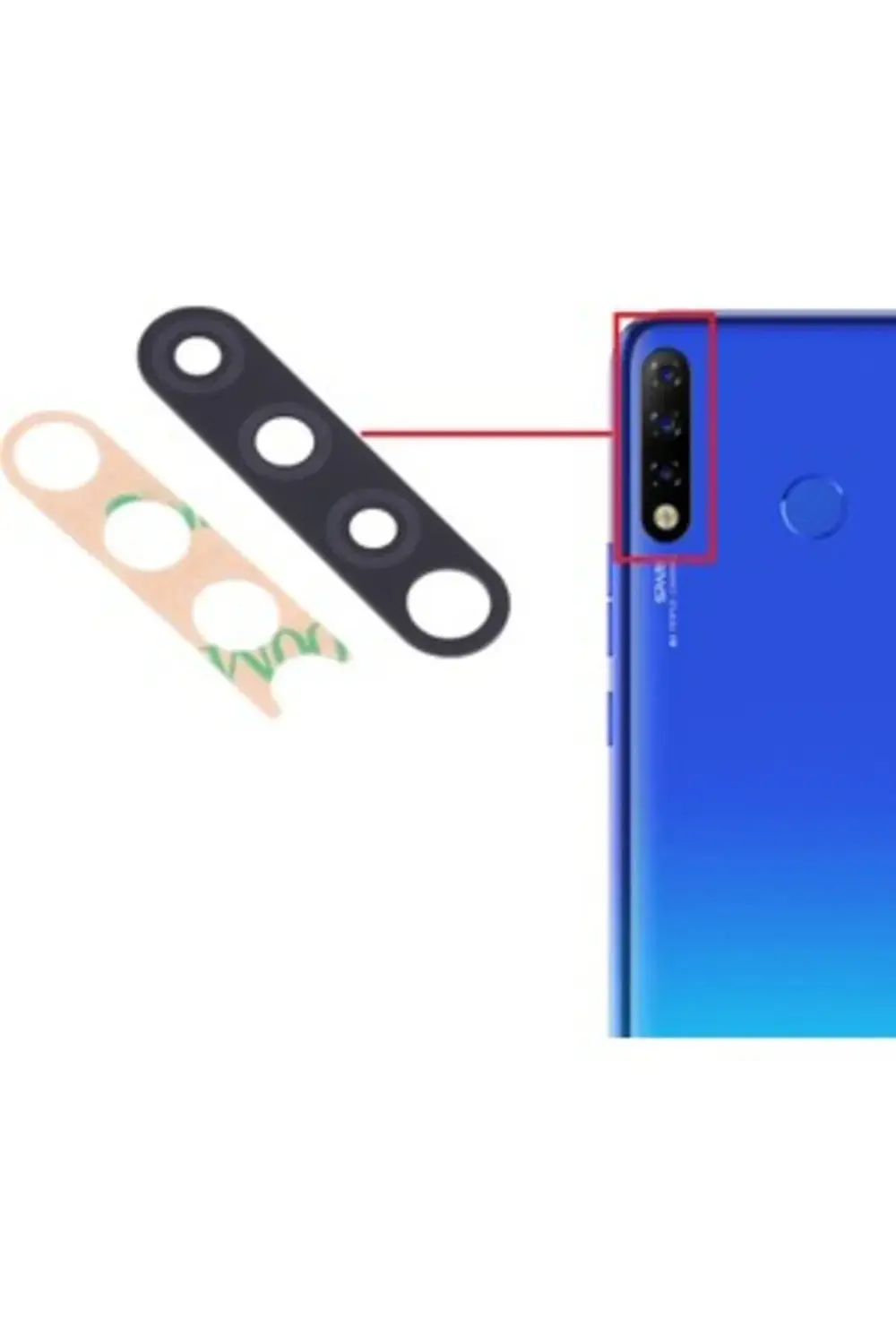 Vivo Y15 Uyumlu Kamera Camı Kamera Lensi