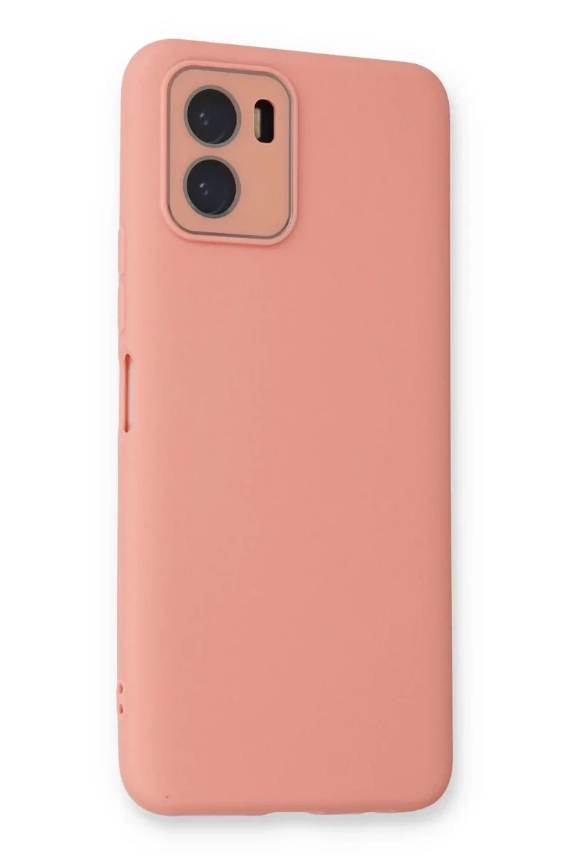Vivo Y15S Kılıf Lansman Glass Kapak - Pembe Vivo Y15S Kılıf Lansman Glass Kapak - Pembe