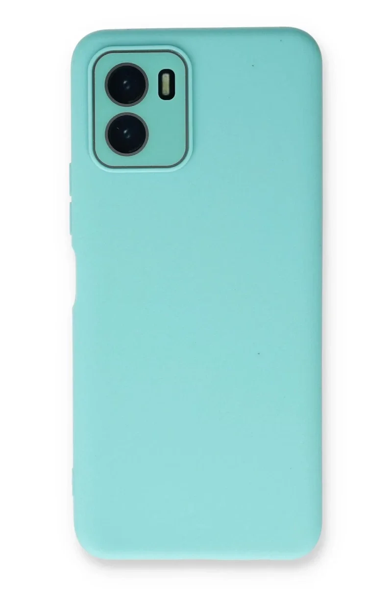 Vivo Y15S Kılıf Lansman Glass Kapak - Turkuaz