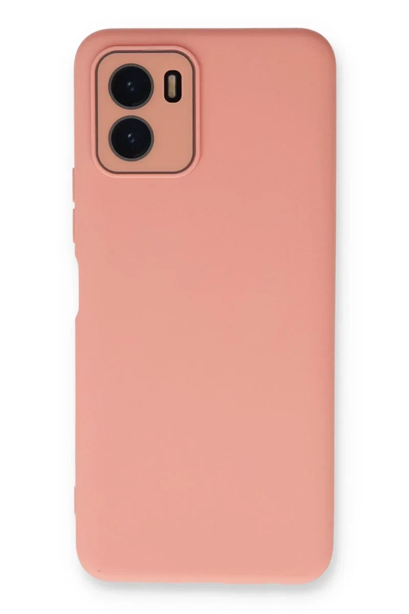 Vivo Y15S Kılıf Lansman Glass Kapak - Pembe Vivo Y15S Kılıf Lansman Glass Kapak - Pembe