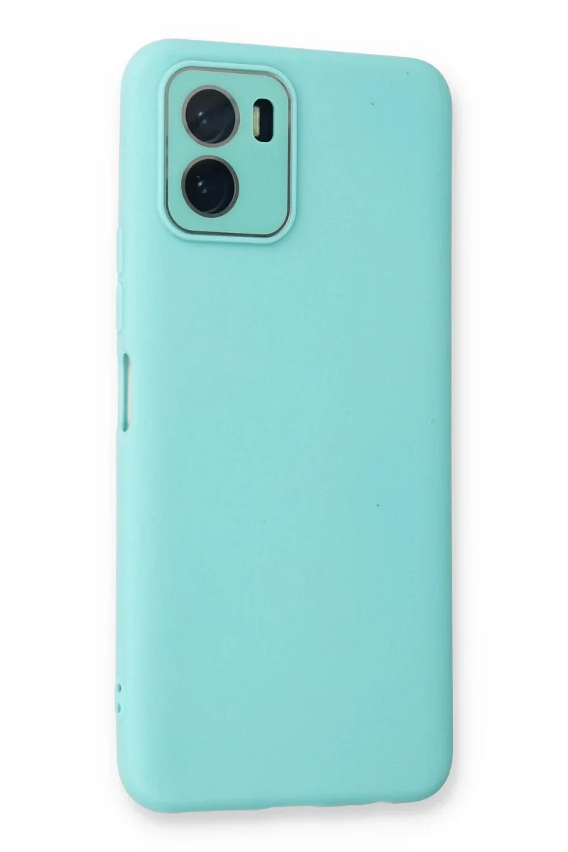 Vivo Y15S Kılıf Lansman Glass Kapak - Turkuaz
