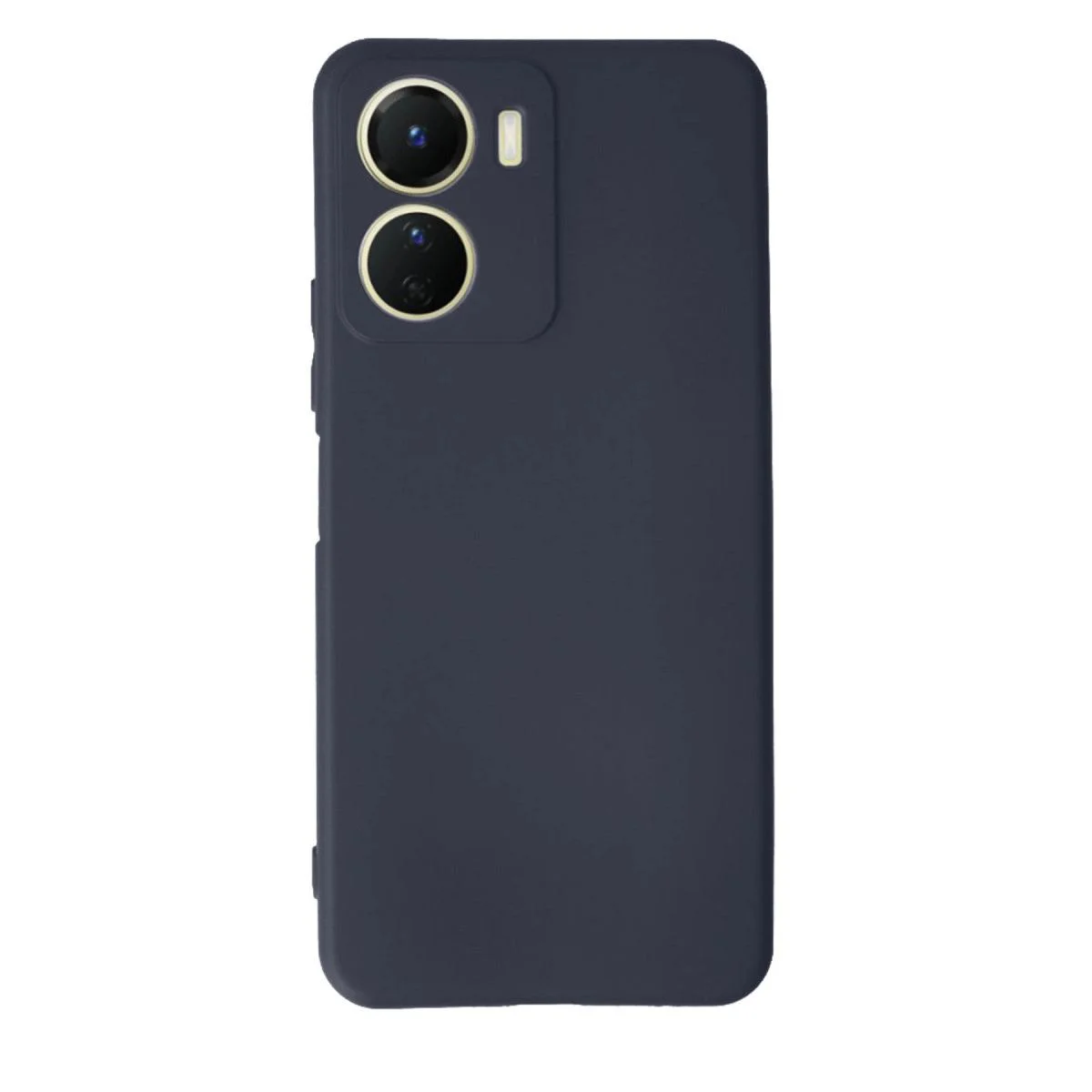 Vivo Y16 ile Uyumlu First Silikon Kılıf - Lacivert, Ultra İnce ve Darbe Emici