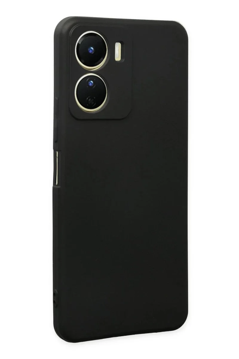 Vivo Y16 Kılıf First Silikon - Siyah