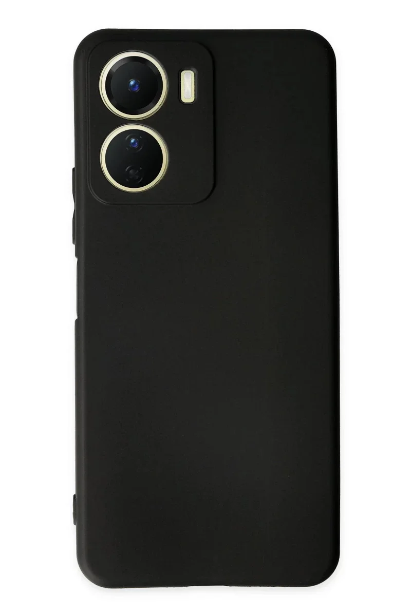 Vivo Y16 Kılıf First Silikon - Siyah
