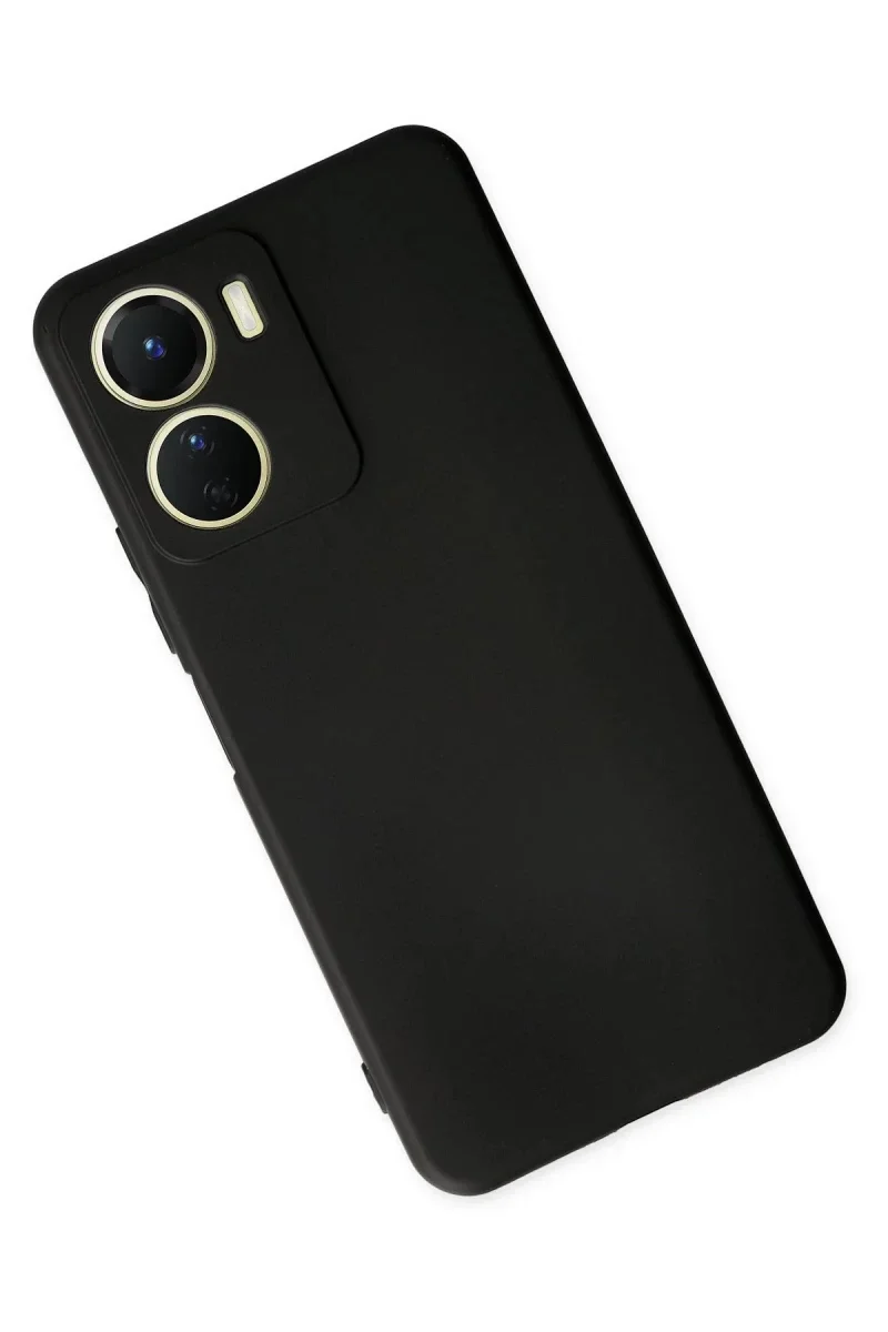 Vivo Y16 Kılıf First Silikon - Siyah