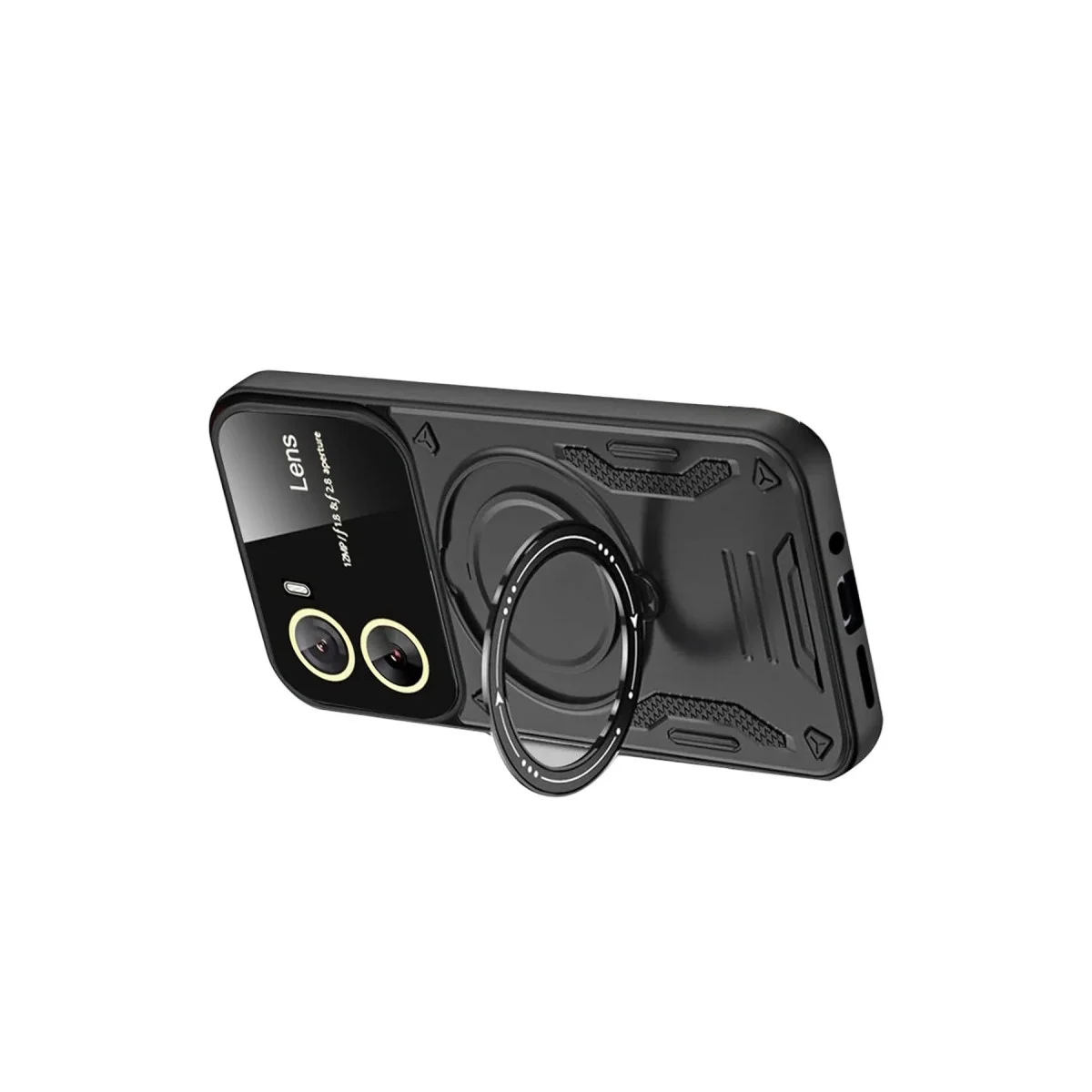 Vivo Y16 Kılıf Joy Lens Standlı Kapak - Siyah Fiyatı, Yorumları ve Özellikleri