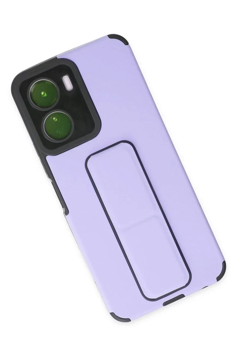 Vivo Y16 Kılıf Mega Standlı Silikon - Lila Fiyatı, Yorumları ve Özellikleri