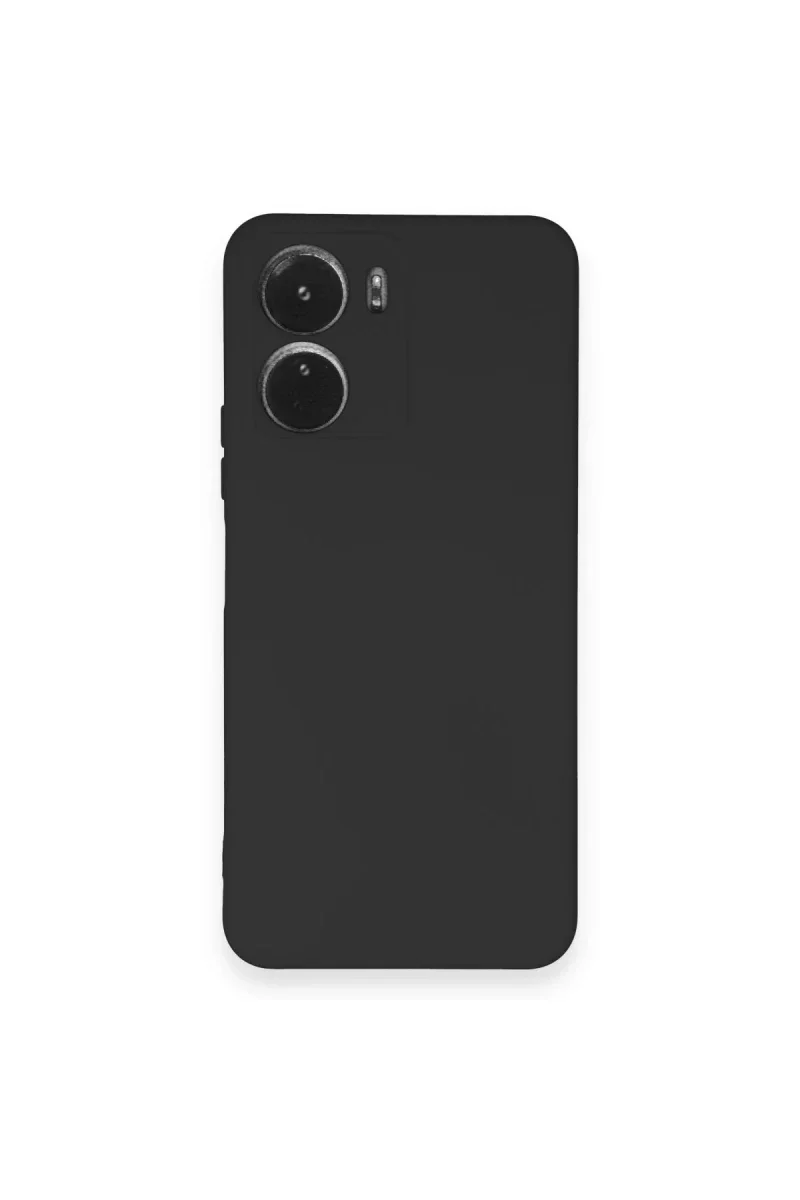Vivo Y16 Kılıf Nano içi Kadife Silikon - Siyah Vivo Y16 Kılıf Nano içi Kadife Silikon - Siyah
