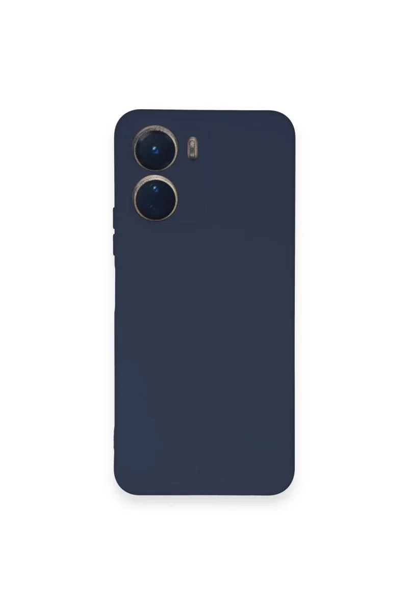 Vivo Y16 Kılıf Nano içi Kadife Silikon - Lacivert Vivo Y16 Kılıf Nano içi Kadife Silikon - Lacivert