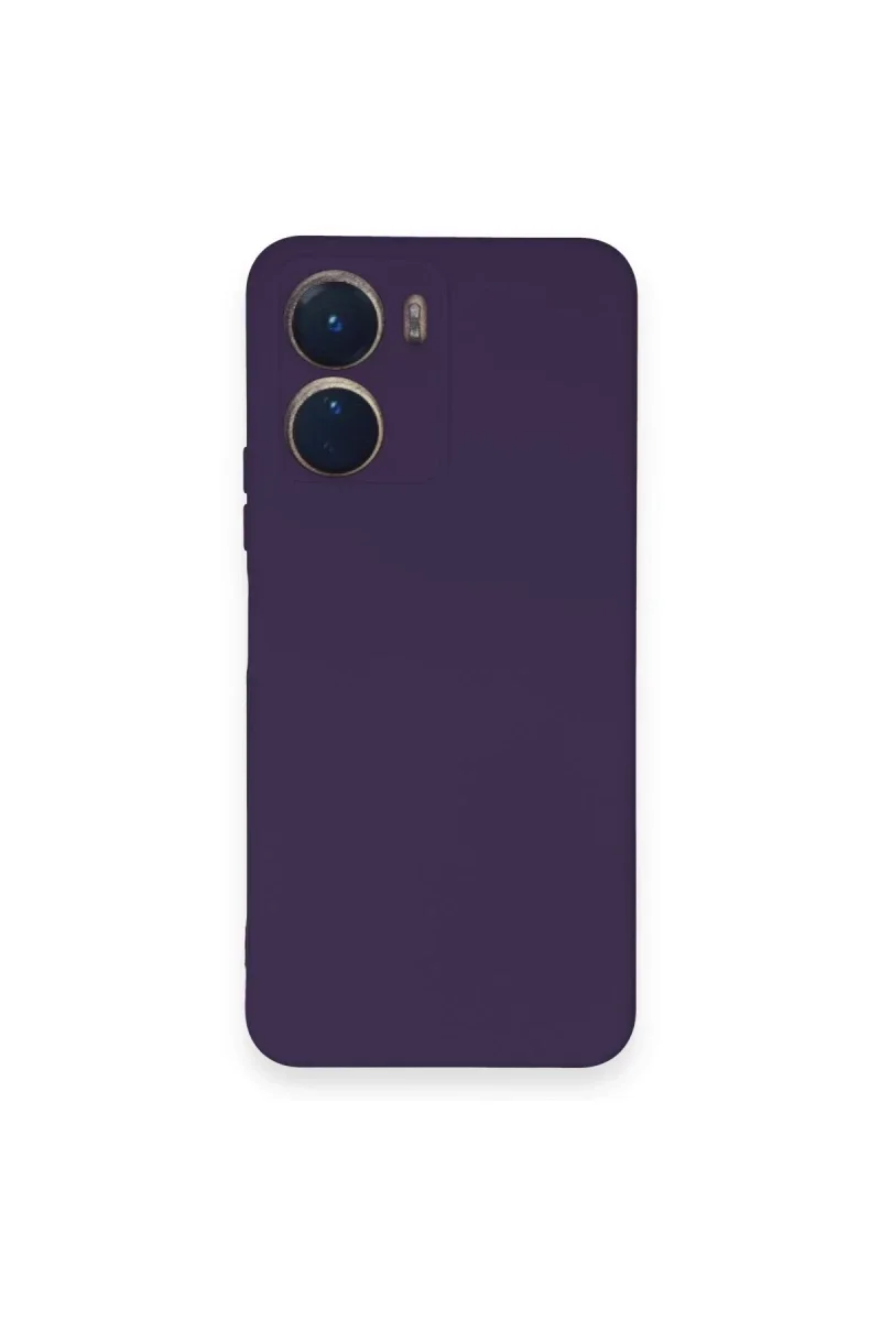 Vivo Y16 Kılıf Nano içi Kadife Silikon - Mor