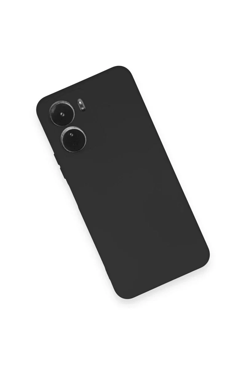 Vivo Y16 Kılıf Nano içi Kadife Silikon - Siyah Vivo Y16 Kılıf Nano içi Kadife Silikon - Siyah