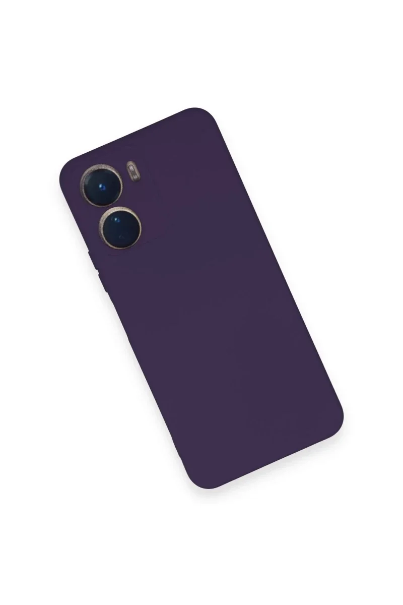 Vivo Y16 Kılıf Nano içi Kadife Silikon - Mor