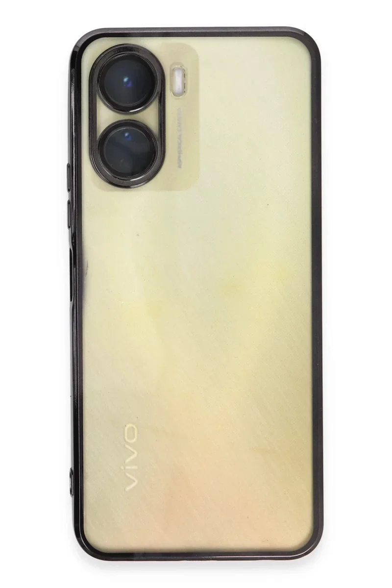 Vivo Y16 Kılıf Razer Lensli Silikon - Siyah Vivo Y16 Kılıf Razer Lensli Silikon - Siyah