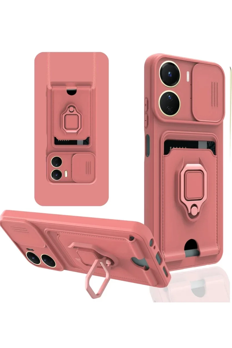 Vivo Y16 Kılıf Zuma Kartvizitli Yüzüklü Silikon - Pembe Fiyatı, Yorumları ve Özellikleri