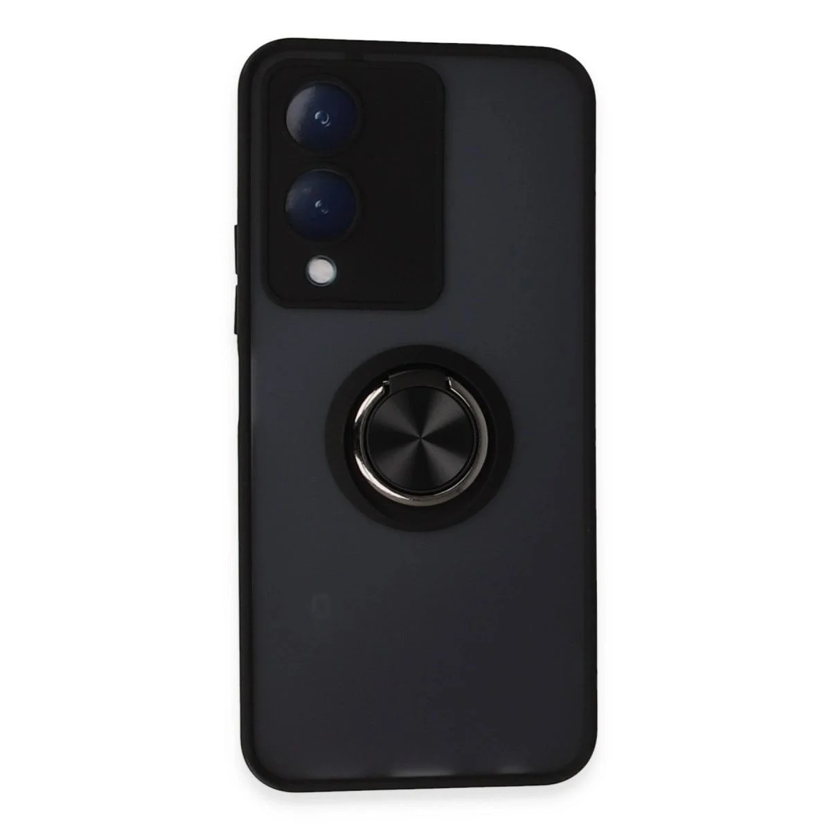 Vivo Y17s ile Uyumlu Montreal Yüzüklü Silikon Kılıf - Siyah, Darbe Korumalı & Stand Özellikli Fiyatı, Yorumları ve Özellikleri