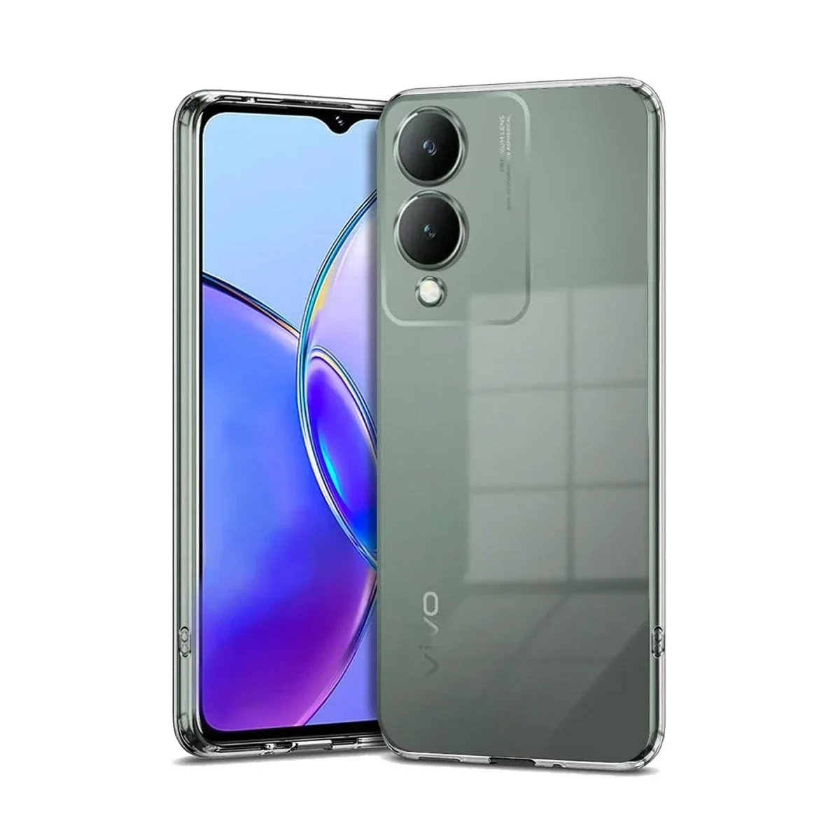 Vivo Y17S Kılıf Lüx Şeffaf Silikon