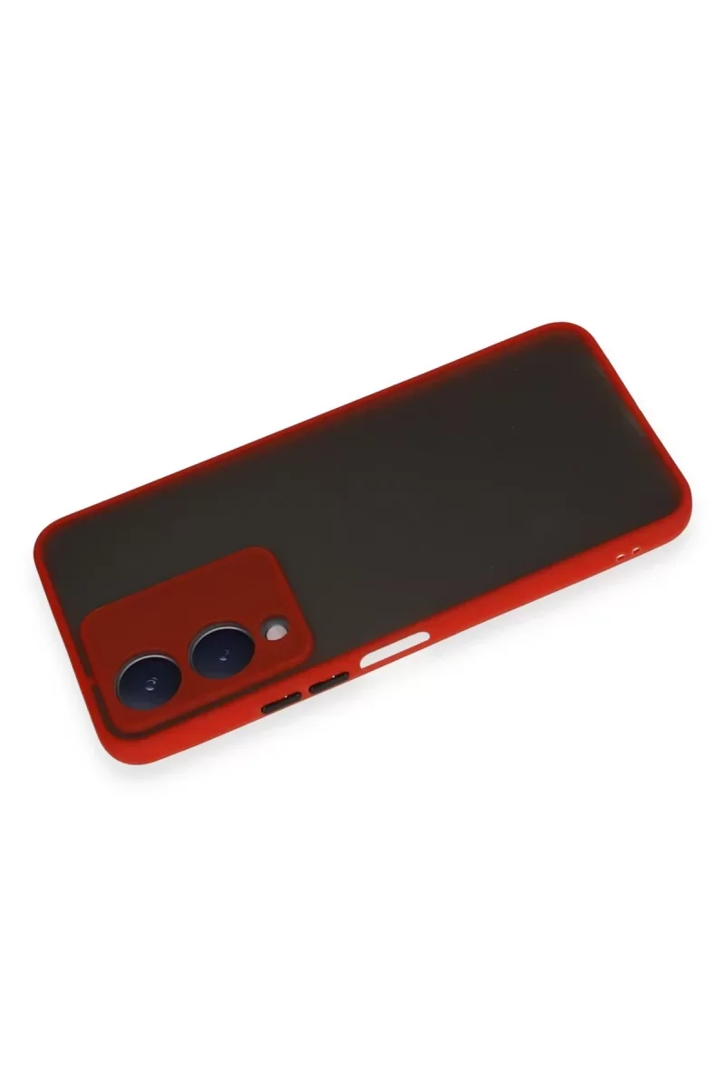 Vivo Y17S Kılıf Montreal Silikon Kapak - Kırmızı Vivo Y17S Kılıf Montreal Silikon Kapak - Kırmızı