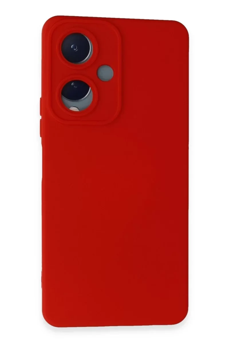Vivo Y17S Kılıf Nano içi Kadife Silikon - Kırmızı Vivo Y17S Kılıf Nano içi Kadife Silikon - Kırmızı