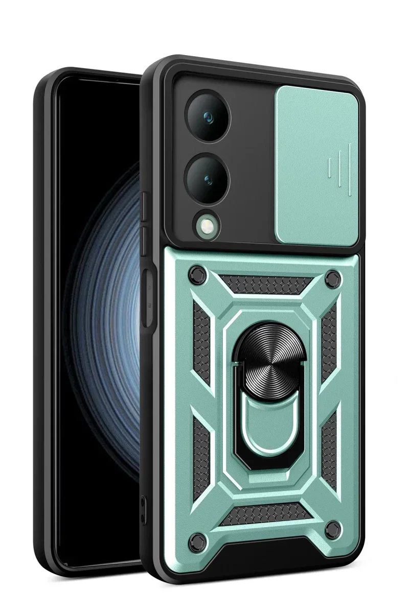 Vivo Y17S Kılıf Pars Lens Yüzüklü Silikon - Yeşil Fiyatı, Yorumları ve Özellikleri