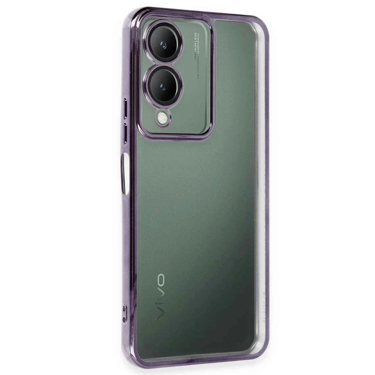 Vivo Y17S Kılıf Razer Lensli Silikon - Mor Fiyatı, Yorumları ve Özellikleri