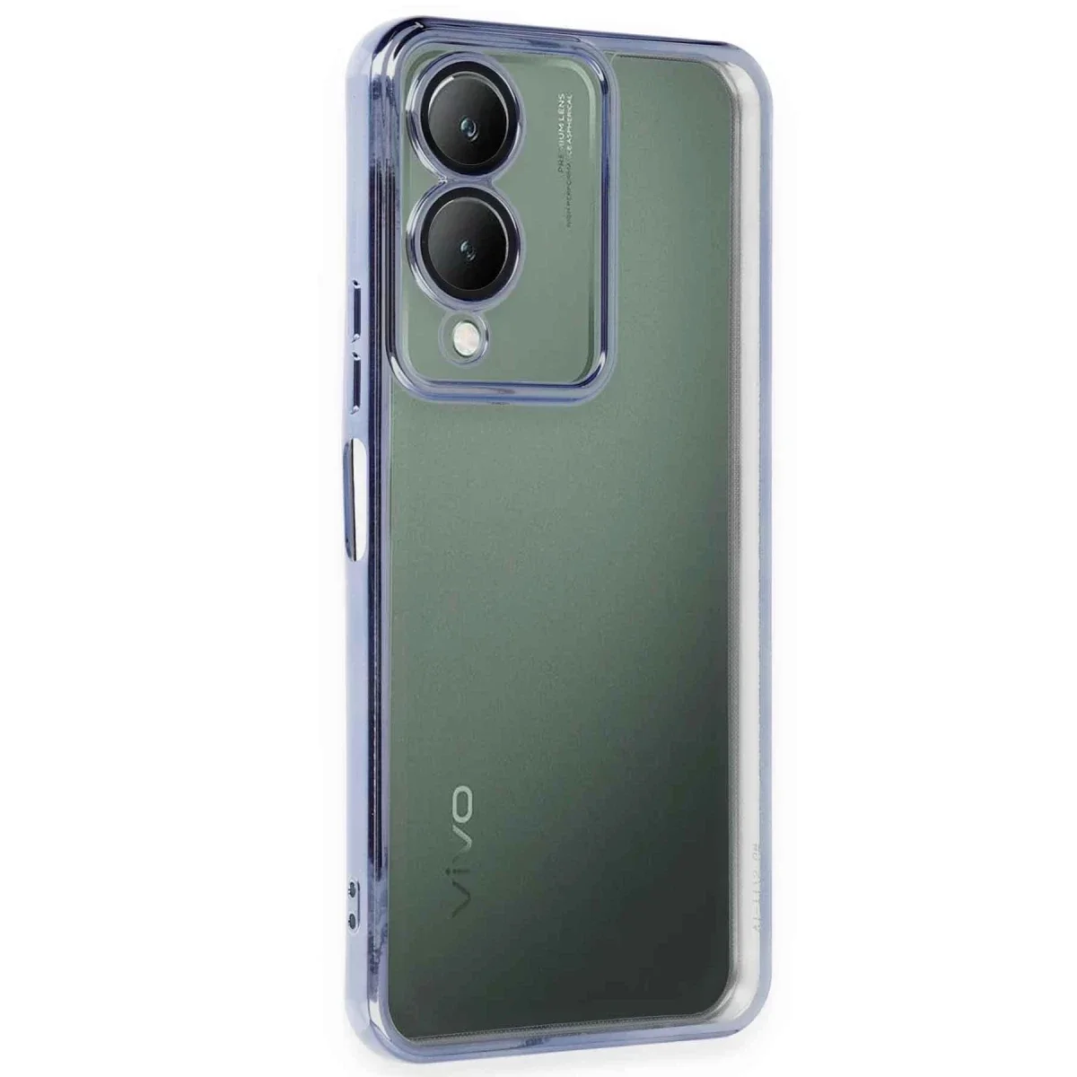 Vivo Y17S Kılıf Razer Lensli Silikon - Açık Mavi Vivo Y17S Kılıf Razer Lensli Silikon - Açık Mavi